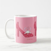 Mugs Saint-Valentin Amour Chaussure Rose Hello (Gauche)