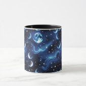 Mugs – Sapphire Blue Celestial Moon Phase Luxury (Centre)