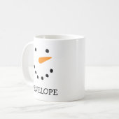 Mugs Snowman personnalisés (Devant gauche)