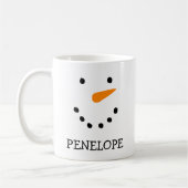 Mugs Snowman personnalisés (Gauche)