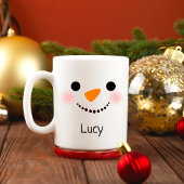 Mugs Snowman Personnalisés, Mug de Noël Personnali