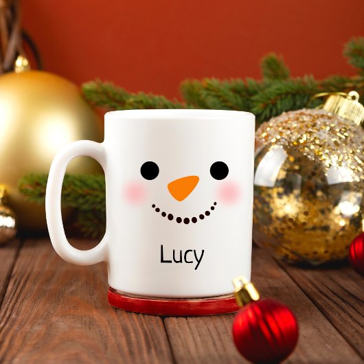 Mugs Snowman Personnalisés, Mug de Noël Personnali