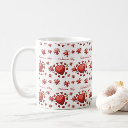 Mugs Tasse de la Saint-Valentin (Avec donut)