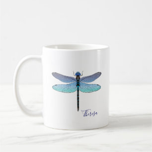 Mugs Tasses à Café Libellule Bleue Mignonne