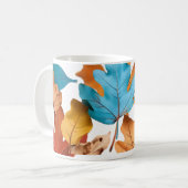 Mugs & tasses avec feuilles d'érable (Devant gauche)