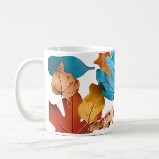 Mugs & tasses avec feuilles d'érable (Gauche)