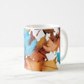 Mugs & tasses avec feuilles d'érable. Jeu de feuil (Devant droit)