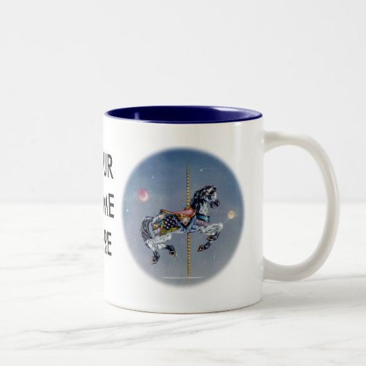 Mugs, Tasses - Gray Mare Carousel Horloge (Droit)