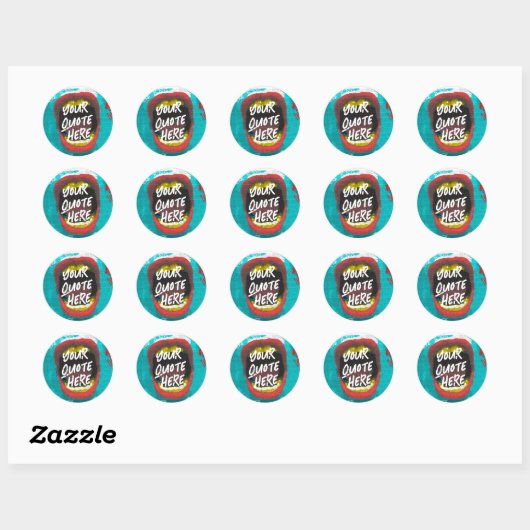 Mugshot Ronde Sticker (Vel)