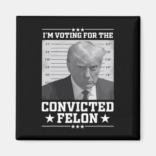Mugshot Stem op de Felon Trump 2024 Trump Convic Magneet