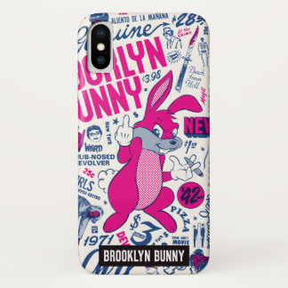 Mugsy Bunny van Brooklyn Bunny iPhone X Hoesje