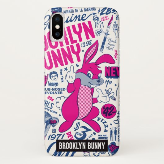 Mugsy Bunny van Brooklyn Bunny Case-Mate iPhone Case (Achterkant)