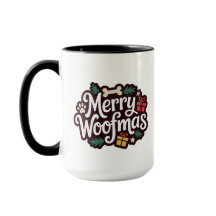 Muguet Joyeux Noël pour amoureux des chiens Mug de