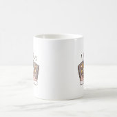 Muguet mignon DJ Scratch Kitty Cat Pun Mug (Centre)