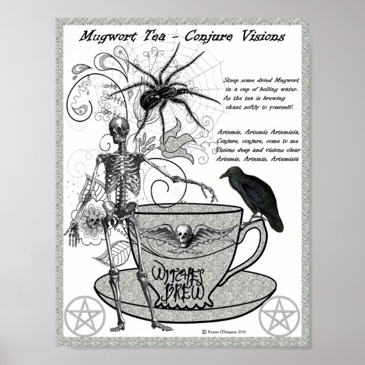 MUGWORT TEA om het Poster van Visies te verbinden (Voorkant)