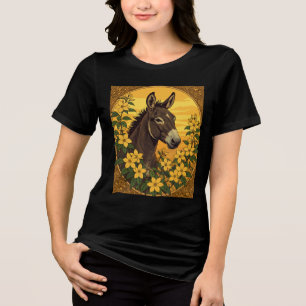 Muildier Werkdier Omringd Door Gele Jasmines Tri-Blend Shirt