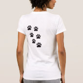 Muiltiple paw afdrukken t-shirt (Achterkant)
