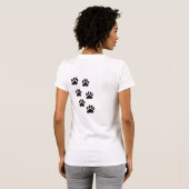 Muiltiple paw afdrukken t-shirt (Achterkant volledig)