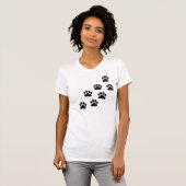 Muiltiple paw afdrukken t-shirt (Voorkant volledig)