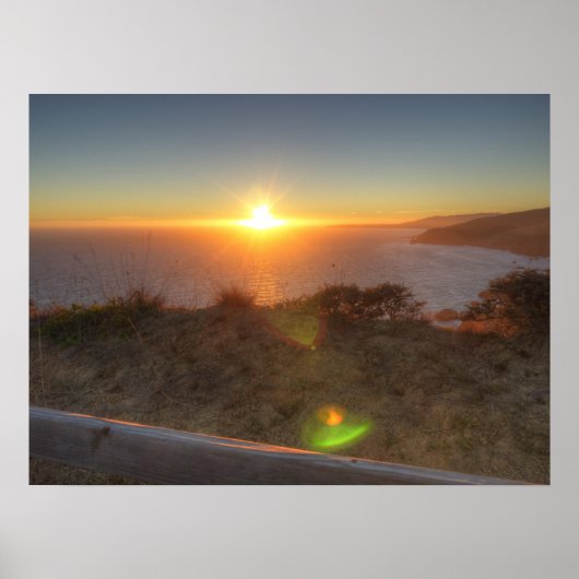Muir Beach Sunset Poster (Voorkant)