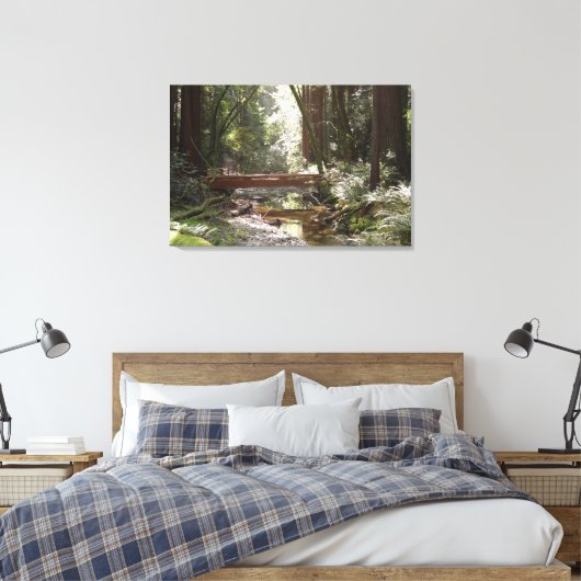 Muir Bossen Bridge II Canvas Afdruk (Insitu (Slaapkamer))