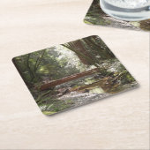 Muir Bossen Bridge II Vierkante Kartonnen Onderzetter (Schuin)