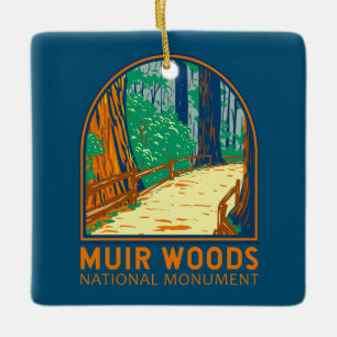 Muir Bossen National Monument California Emblem Keramisch Ornament