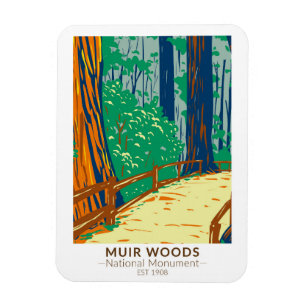 Muir Bossen National Monument California Magneet