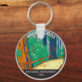 Muir Bossen National Monument California  Sleutelhanger (Voorkant)
