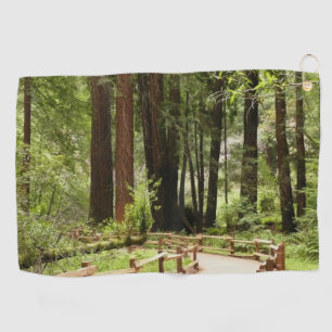 Muir Bossen Path I Natuur Fotografie Golfhanddoek