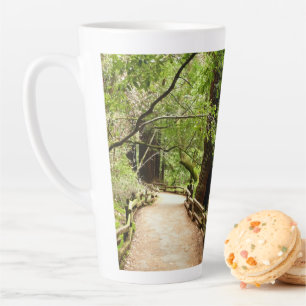 Muir Bossen Path II Natuur Fotografie Latte Mok