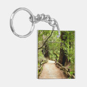 Muir Bossen Path II Natuur Fotografie Sleutelhanger (Voorkant Links)