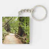 Muir Bossen Path II Natuur Fotografie Sleutelhanger (Achterkant)