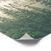 Muir citeert de bergen... poster (Hoek)