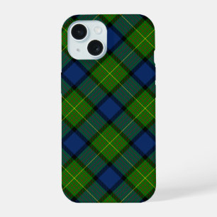 Muir Moore tartan green blue plaid iPhone 15 Hoesje