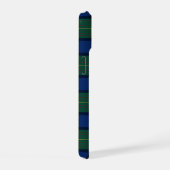 Muir Moore tartan green blue plaid iPhone 15 Hoesje (Rechterkant)