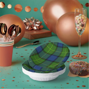 Muir Moore tartan green blue plaid Papieren Kommen