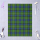 Muir Moore tartan green blue plaid Tissuepapier (Craft)