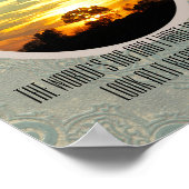 Muir quote poster sunset natuur foto (Hoek)