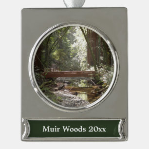 Muir Woods Brug II Verzilverd Banner Ornament