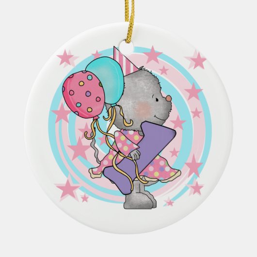 Muis 1e verjaardag T-shirts en geschenken Keramisch Ornament (Voorkant)