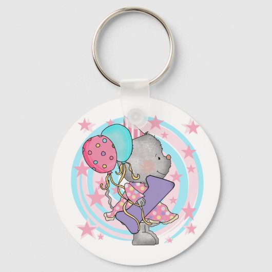 Muis 1e verjaardag T-shirts en geschenken Sleutelhanger (Voorkant)