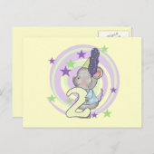 Muis 2e Verjaardag T shirten en geschenken Briefkaart (Voorkant / Achterkant)