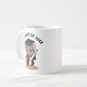 Muis Afstuderen gepersonaliseerd Koffiemok (Voorkant links)