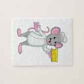 Muis als Cook met kaas Legpuzzel (Horizontaal)