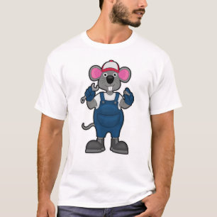 Muis als mechanisch met schroefspanner t-shirt