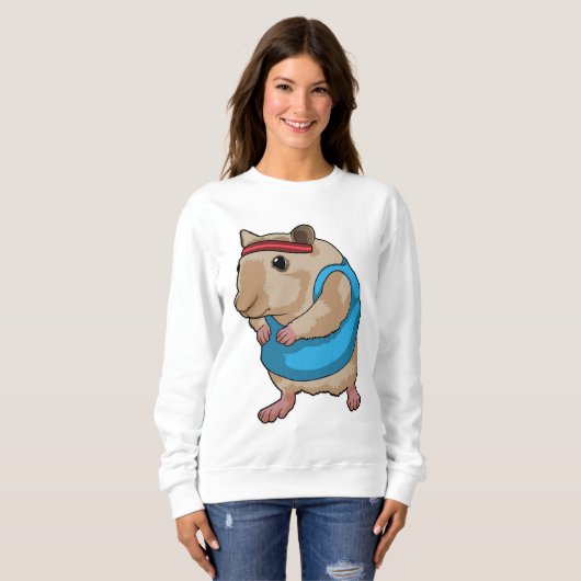 Muis als Runner met Hoofdband Trui (Voorkant volledig)