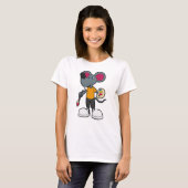 Muis als schilder met verf en penseel t-shirt (Voorkant volledig)