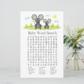 Muis Baby shower Word Search Game (Staand voorkant)