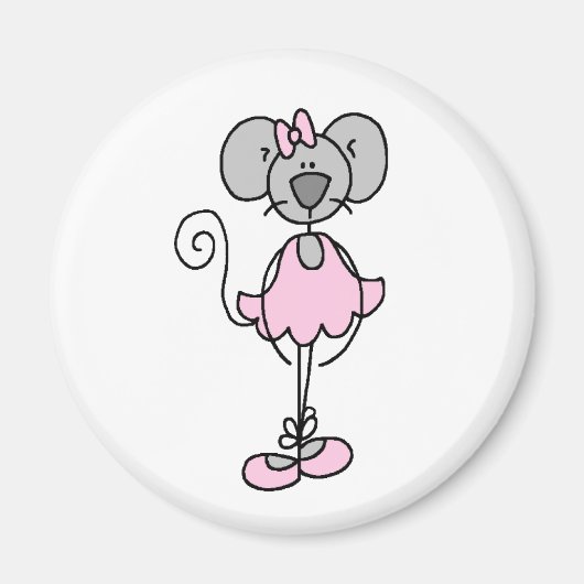 Muis Ballerina Magneet (Voorkant)